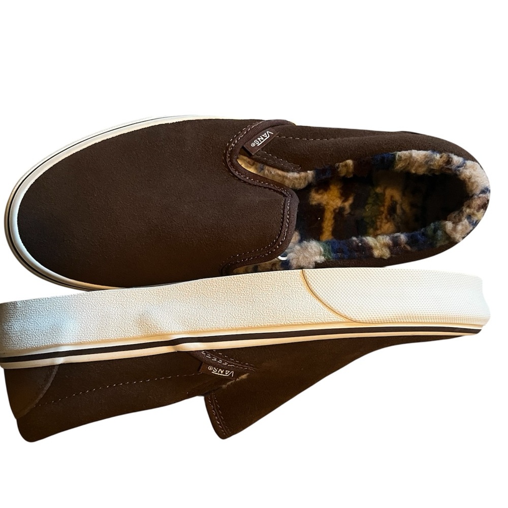 Vans Brown Loafers Slip-On Shoes Classic Design